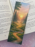 Inspirational Bookmark, Handmade Morning Brings Quiet Strength Bookmark