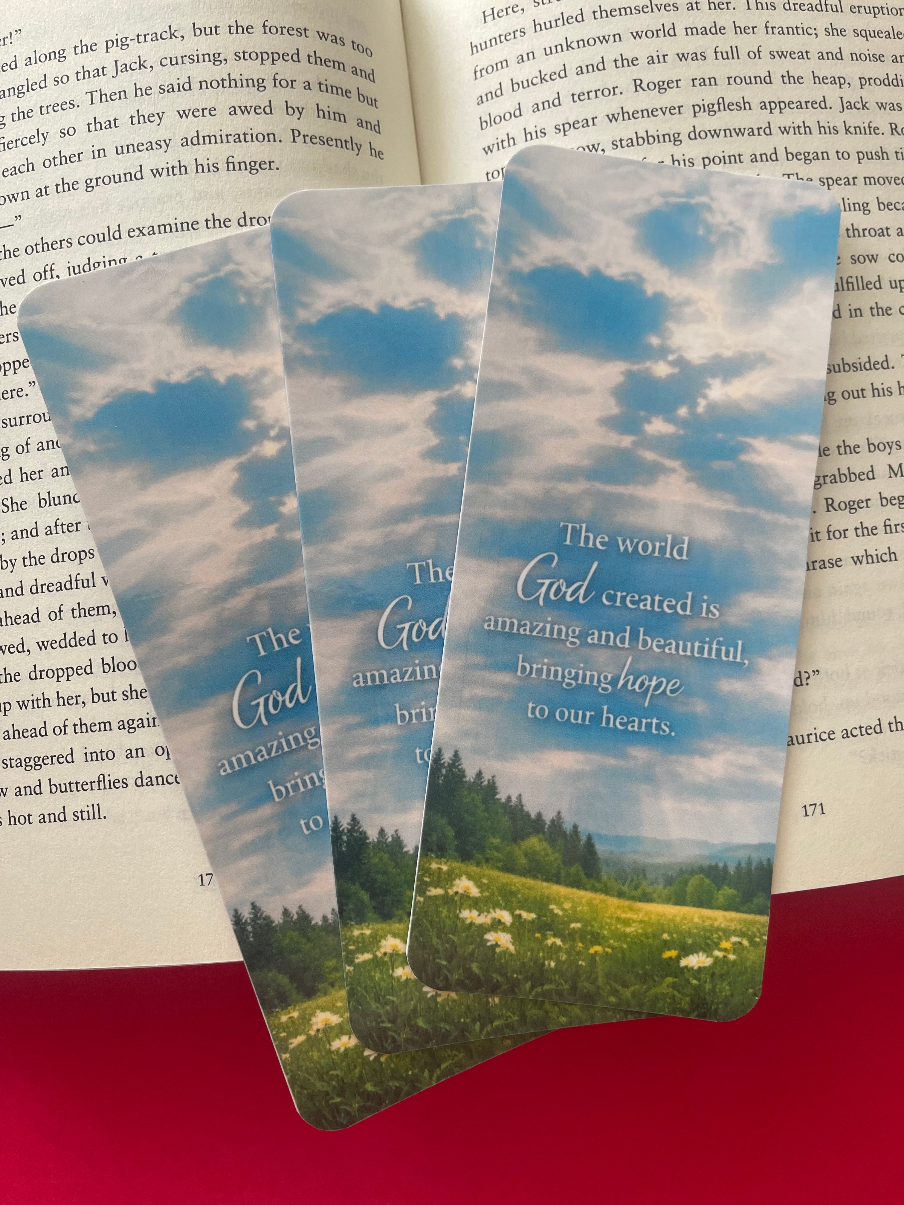 Inspirational Bookmark | Hope Quote Bookmark | Motivational Gift | Aesthetic Lake Bookmark | Gift for Reader