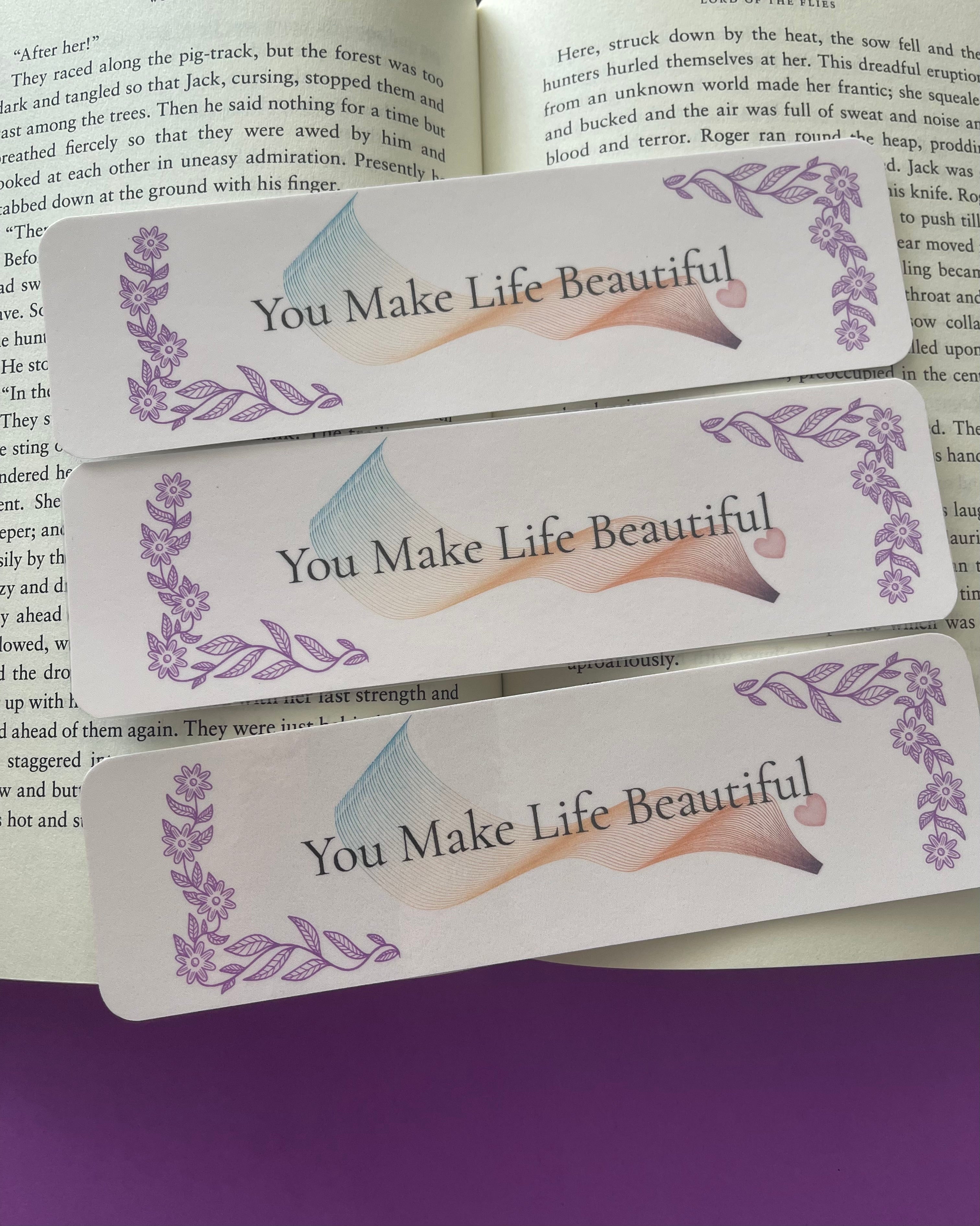 Laminated Handmade Bookmark